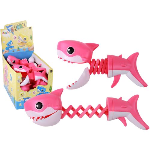 Igračka - Ružičasti pištolj morski psa koji grize ribu slika 1