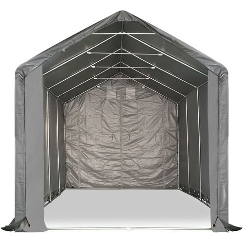 Skladišni šator od PVC-a 4 x 8 m sivi slika 41