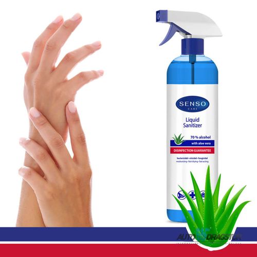 ANTIBAKTERIJSKI SPREJ ZA RUKE 750ML ALOE VERA 70% ALKOHOLA slika 1