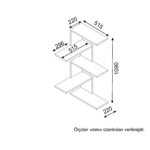 Caniko - Walnut Walnut Wall Shelf slika 4