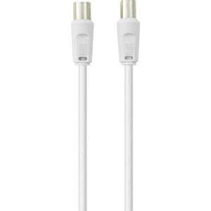 Belkin antene, SAT priključni kabel [1x 75 Ω antenski muški konektor - 1x 75 Ω antenski ženski konektor] 2.00 m 76 dB  bijela