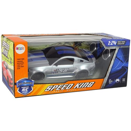 Sportski auto Speed King na daljinsko upravljanje 1:24 srebrni slika 6