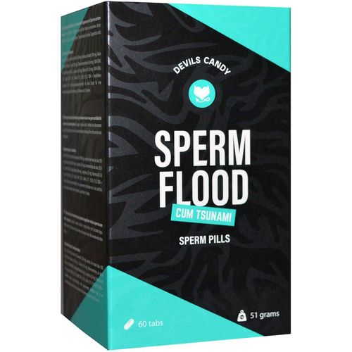 Tablete za povečanje sperme Devils Candy Sperm Flood, 60 kom slika 2