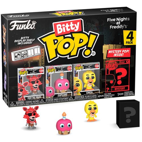 Blister 4 figures Bitty POP Five Nights at Freddys Foxy slika 1