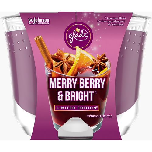 Glade mirisna svijeća deluxe Merry Berry & Bright 224 g slika 1