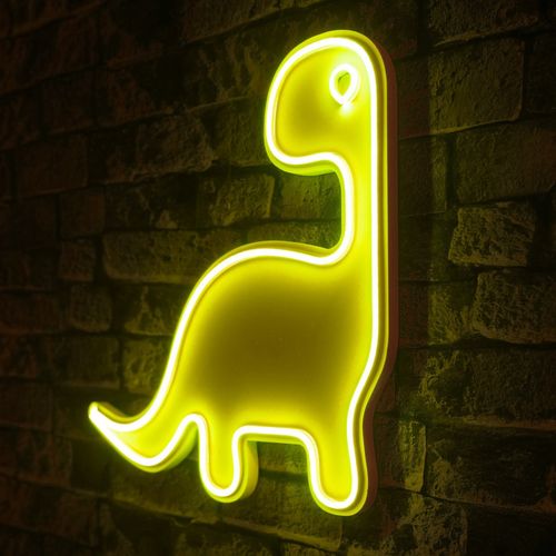 Wallity Ukrasna plastična LED rasvjeta, Dino the Dinosaur - Yellow slika 8