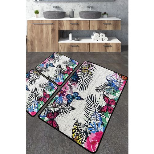 Noirobi Multicolor Bathmat Set (3 Pieces) slika 1