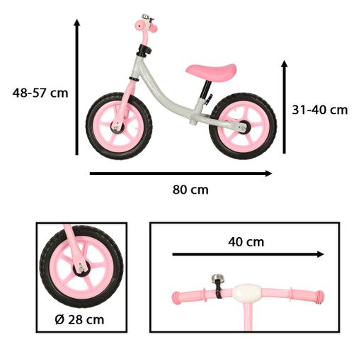 Bicikl bez pedala FIX Balance - rozi slika 8