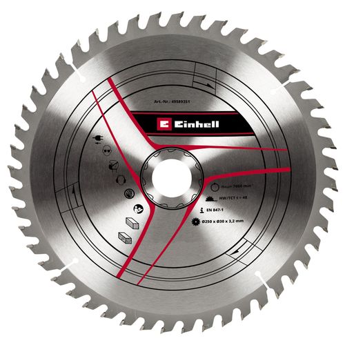 EINHELL Rezni list 250x30x3,2 mm/2,2 mm, 48Z za TC-TS 2025 slika 1