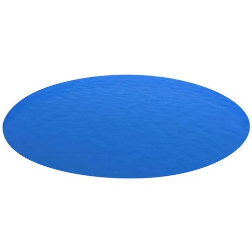 Okrugli plavi bazenski prekrivač od PE 488 cm slika 1