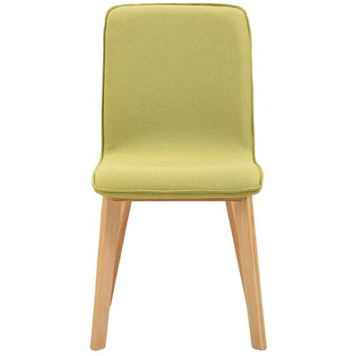 Blagovaonske stolice tkanina i hrastovina 6 kom zelene slika 5