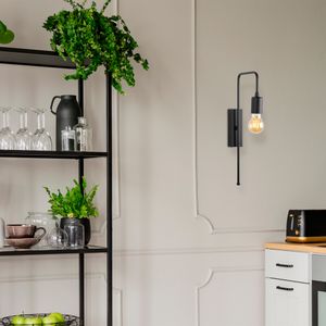 Mum - Crna Zidna Lampa 3502