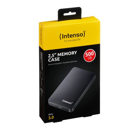 Intenso vanjski tvrdi disk 500GB 2.5" Memory Case USB 3.0 - Crni slika 3