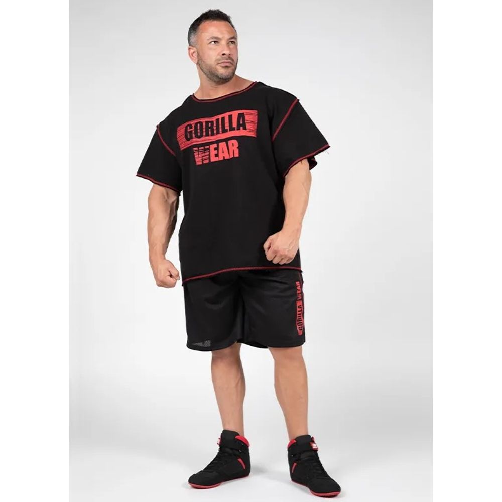 Gorilla Wear WALLACE Trening majica, Crno/Crvena slika 6