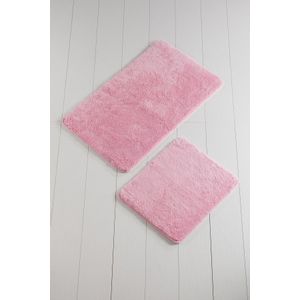 Colourful Cotton Set akrilnih kupaonskih prostirača (2 komada) Color of - Candy Pink