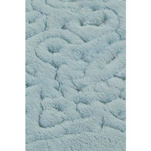 Piante Oval - Turquois Multicolor Bathmat Set (2 Pieces) slika 3