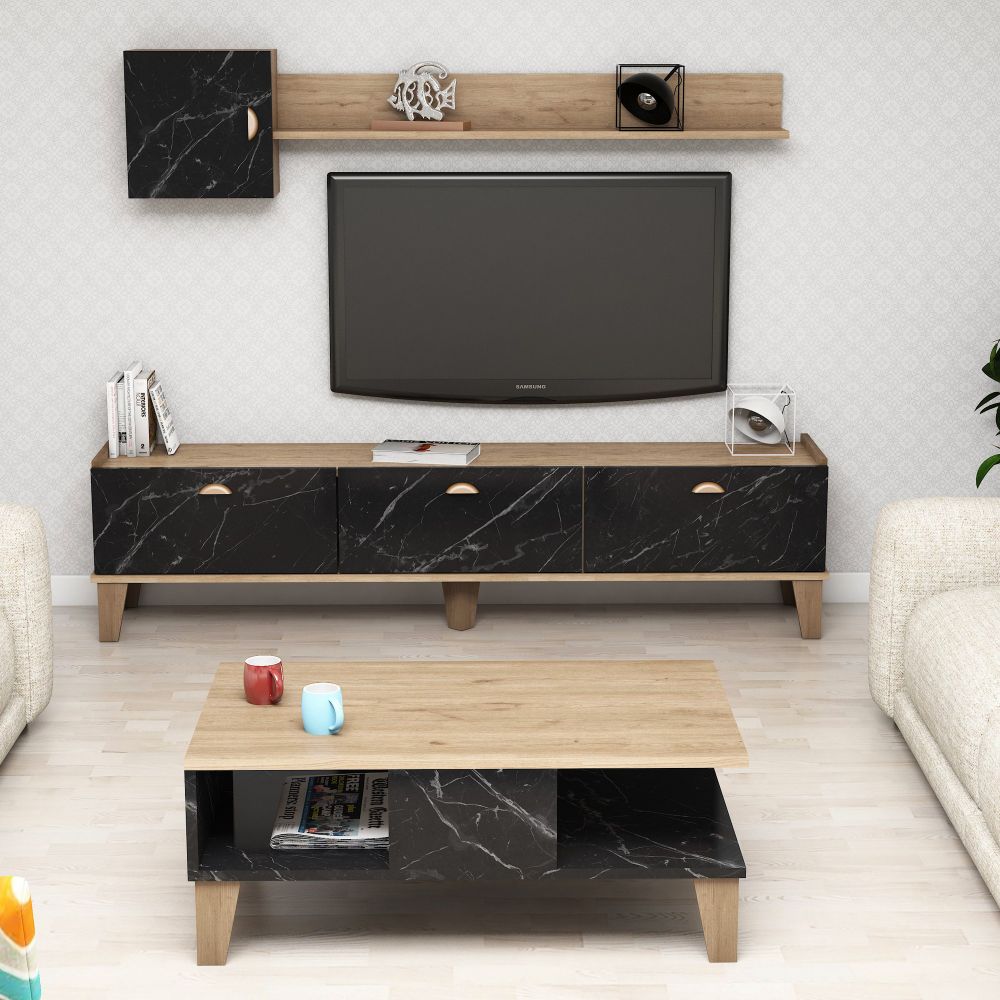Sumer G5030 Oak Marble Set Namještaja za Dnevnu Sobu slika 2