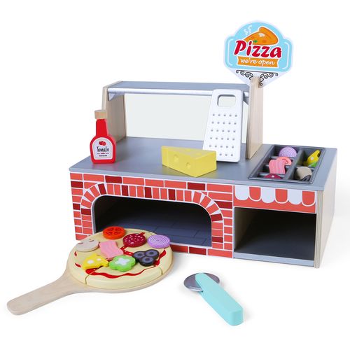 EcoToys drveni set za male pizza majstore slika 6