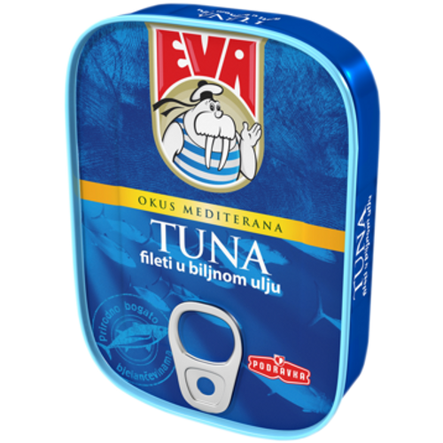 Eva tuna fileti u biljnom ulju limenka 115 g slika 1
