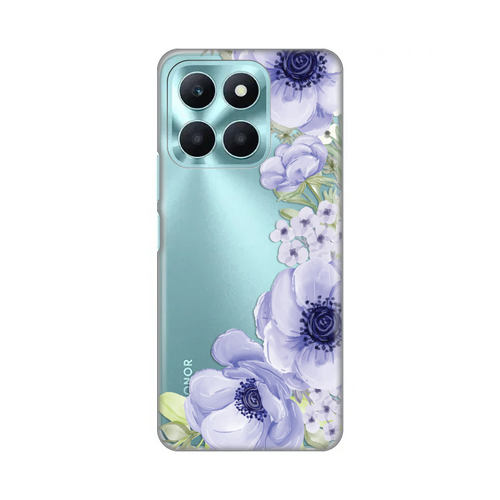 Torbica Silikonska Print Skin za Honor X6a Blue Roses slika 1