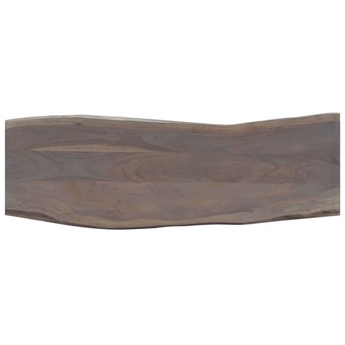 Konzolni stol od bagremovog drva i željeza sivi 115x35x76 cm slika 50