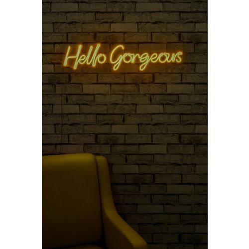 Wallity Ukrasna plastična LED rasvjeta, Hello Gorgeous - Yellow slika 12