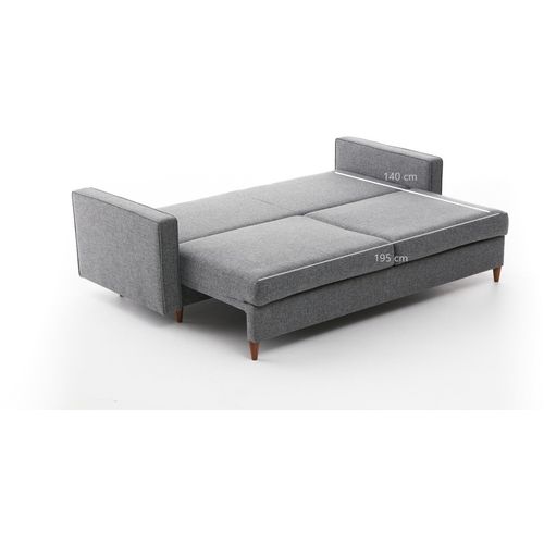 Atelier Del Sofa Trosjed na razvlačenje, Sivo, Eva - Grey slika 9