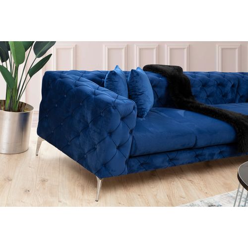 Atelier Del Sofa Kutna garnitura, Mornarsko plava, Como Right - Navy Blue slika 2