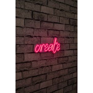 Wallity Ukrasna plastična LED rasvjeta, Create - Pink
