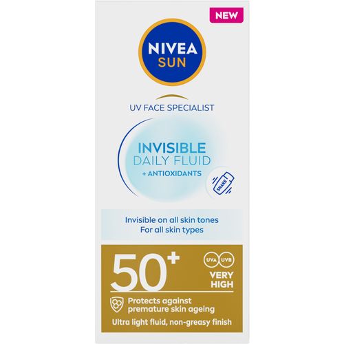 NIVEA SUN UV Face Specialist Invisible Daily lagani fluid za zaštitu kože lica od sunca SPF50+ 50 ml slika 1