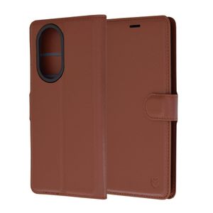 Techsuit Leather Folio preklopna maska za Honor 200 - smeđa