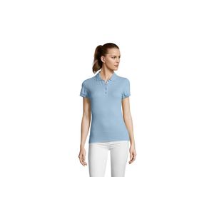 PASSION ženska polo majica sa kratkim rukavima - Sky blue, XXL 