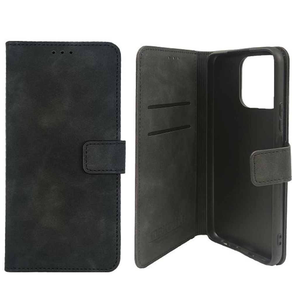 MM BOOK TORBICA XIAOMI REDMI NOTE 14 PRO 5G/POCO X7 - WALLET SKIN-FEEL crna slika 1