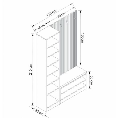 Kale - 8130 White Hall Stand slika 4