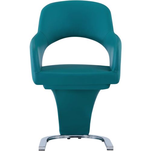 Blagovaonske stolice od umjetne kože 4 kom plave slika 3