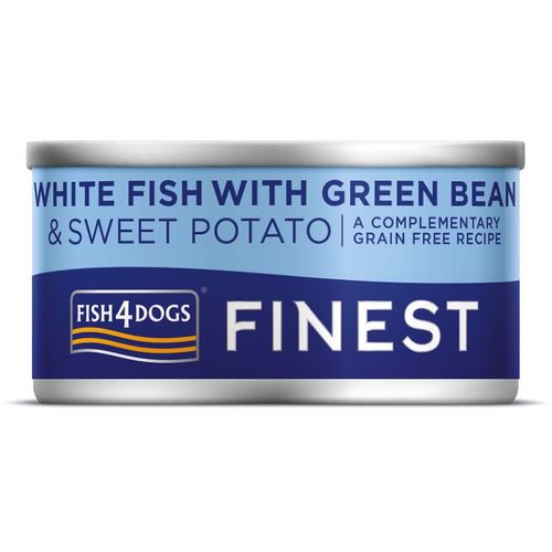 Fish4Dogs Finest White Fish&Green Bean&Sweet Potato, bijela riba s batatom i zelenim mahunama, 85 g slika 1