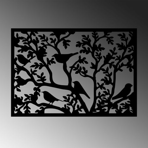 Wallity Metalna zidna dekoracija, Tree Branch Birds 2 slika 4