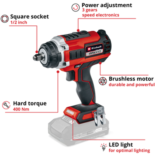 Einhell PXC aku udarni odvijač IMPAXXO 18/400 slika 3