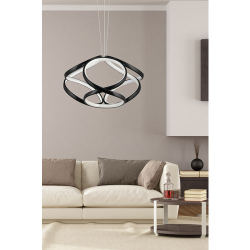 Apeiro - Black, White Light Black Chandelier slika 1