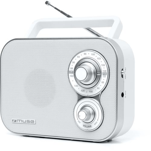 Muse prijenosni FM/MW radio, bijeli, M-051RW slika 2