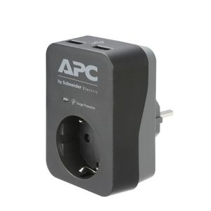 APC Essential SurgeArrest 1 Utičnica s 2 USB Porta Crna 230V Njemačka