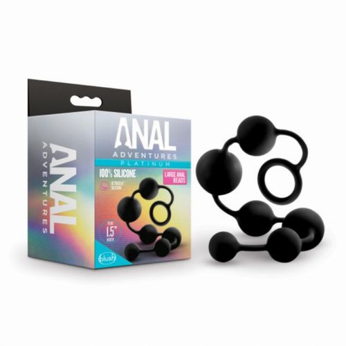 Silikonske analne kuglice Anal Adventures Platinum, large slika 3