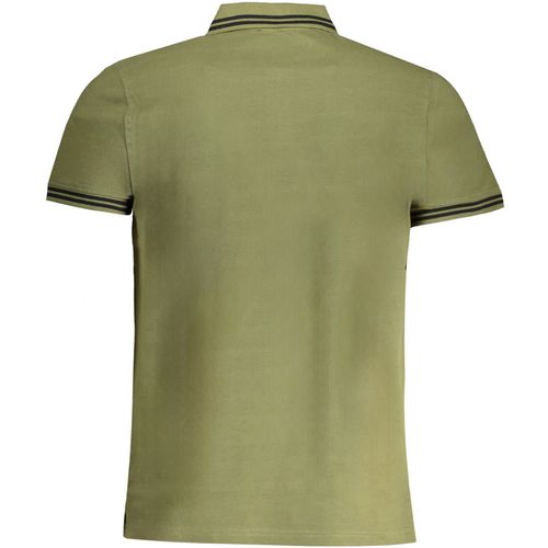 CAVALLI CLASS MEN'S GREEN SHORT SLEEVED POLO SHIRT slika 2