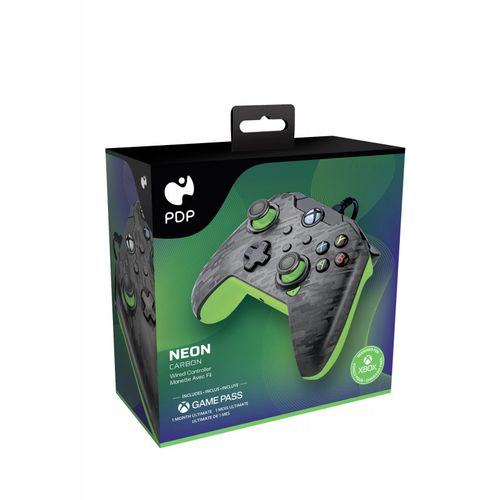 PDP XBOX WIRED CONTROLLER CARBON - NEON (GREEN) slika 4