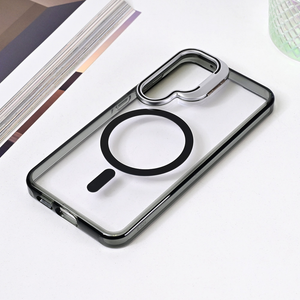 Torbica Magsafe transparent za Samsung S921B Galaxy S24 crna