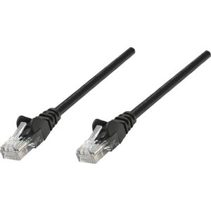 Intellinet 320795 RJ45 mrežni kabel, Patch kabel cat 5e U/UTP 15.00 m crna  1 St.