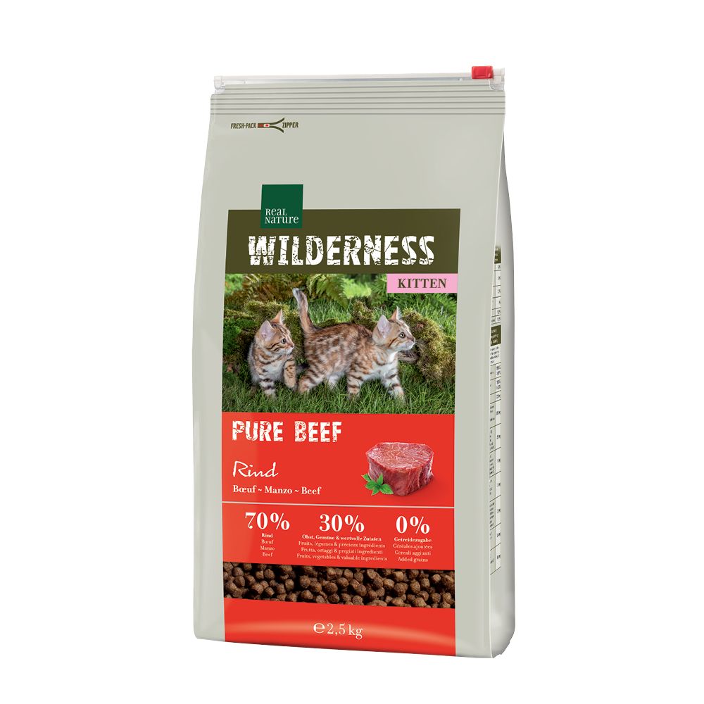 Real Nature Cat Wilderness Kitten govedina 2,5 kg slika 1