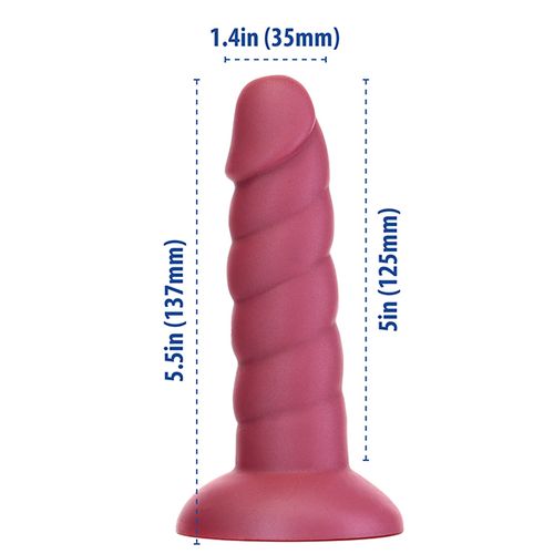 Dildo Addiction - Fantasy, 14 cm, tamno ružičasti slika 6