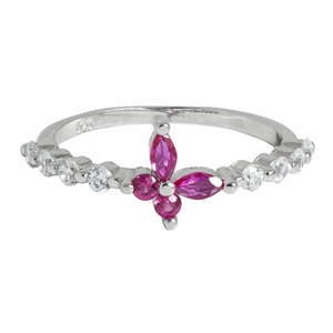 J&B Jewellery 925 Srebrni Prsten 00000103-Pink