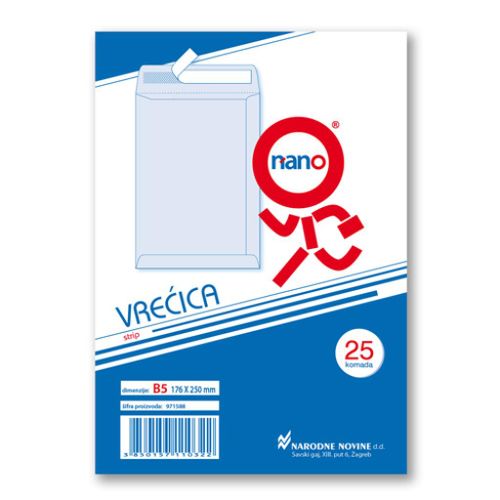 Vrećice 176x250 mm B5-N strip, natron, 25/1 slika 1